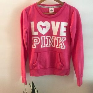 Pink VS- Classic Love Sweatshirt